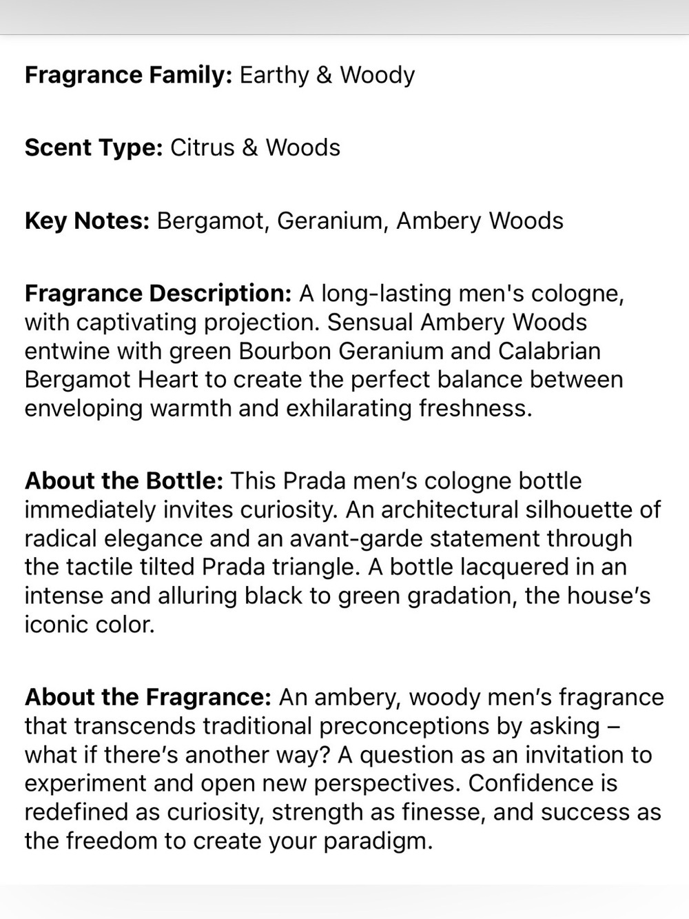 🌿 PRADA Paradigme-7 ml Travel Size - Picture 5 of 6
